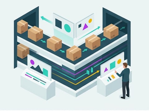 What type of inventory management system does Amazon use?