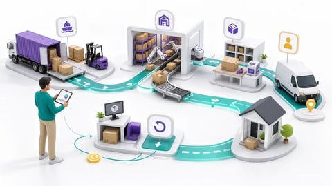 How does the shipping and returns process work when using Amazon's fulfillment service?