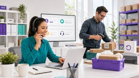 How do returns and customer service work for FBA sellers?