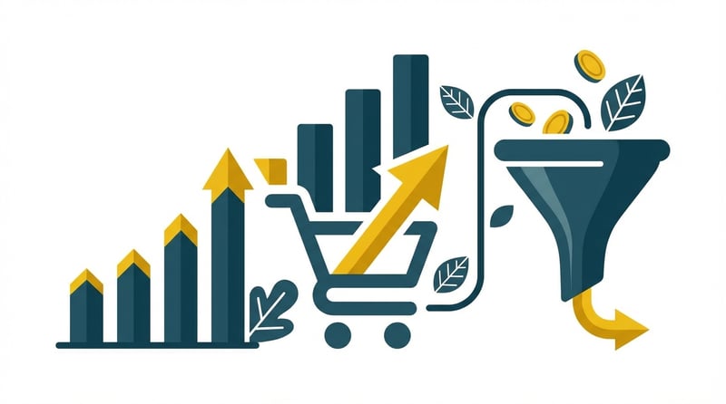 Graph showing Amazon sales conversion growth from optimized A+ Content strategy
