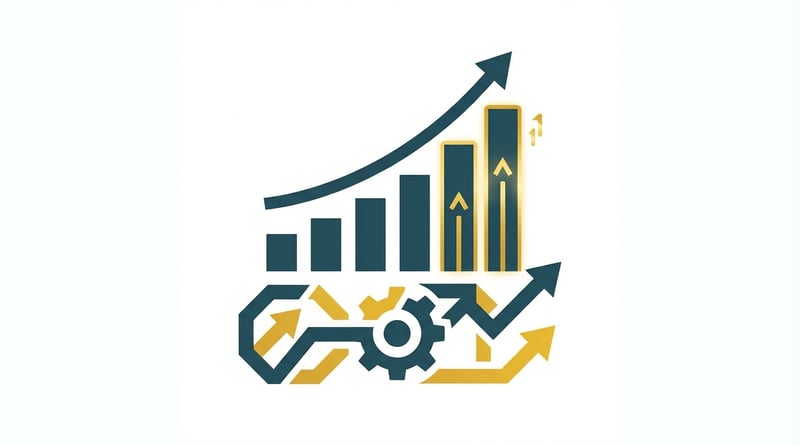 Growth chart illustrating Amazon revenue and efficiency gains from strategic agency partnership