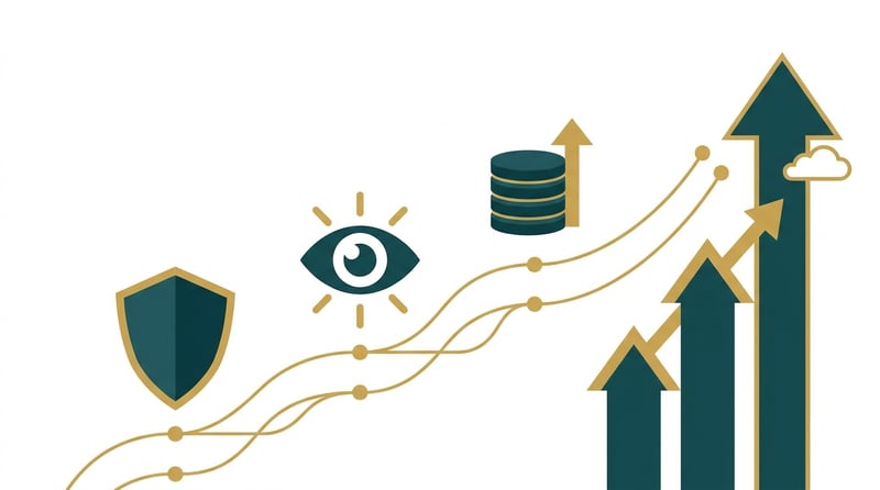 Amazon account audit success visual showing improved visibility, profitability, compliance, and revenue growth