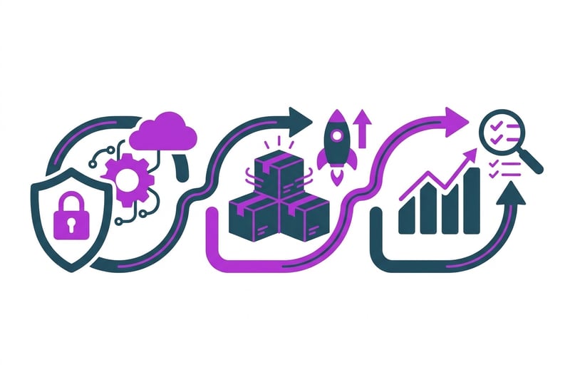 Amazon agency for DTC brands visual showing a structured 90-day launch and optimization rollout