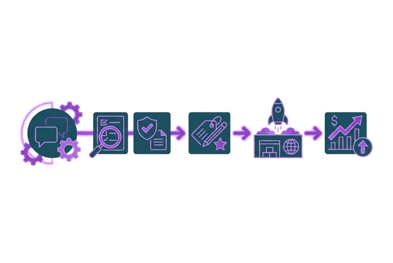 Amazon agency for international brands process visual from readiness audit to first US Amazon sale