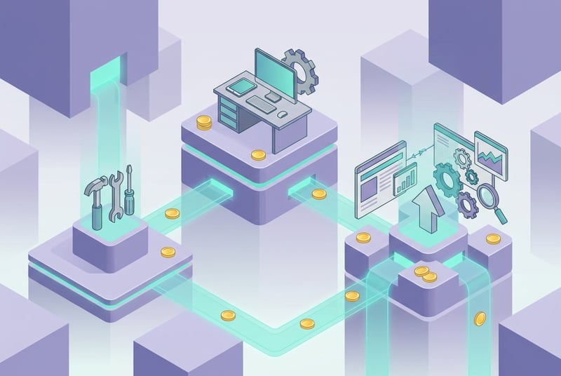 Amazon agency for small businesses visual comparing DIY, freelancer, and agency support paths