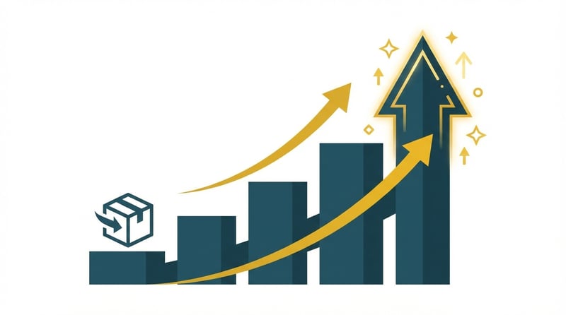 Amazon FBA seller growth success showing upward trending business performance and revenue