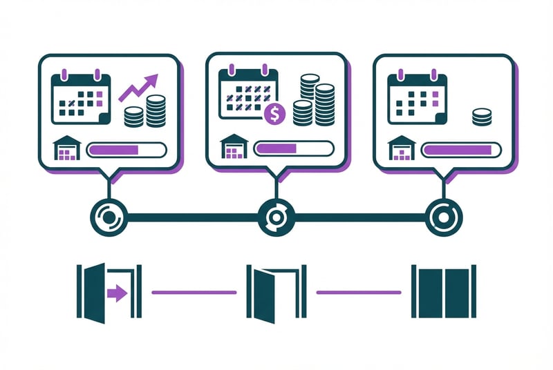 Amazon FBA holiday fee structure timeline showing peak storage costs and capacity constraints