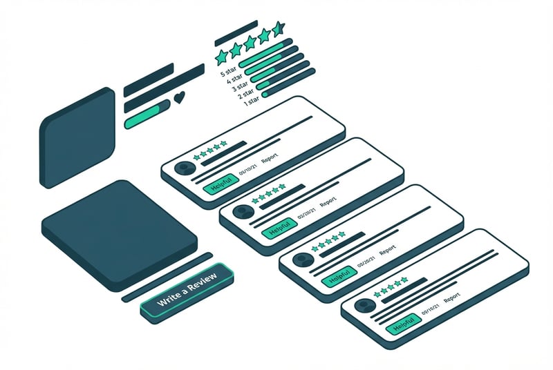 Amazon product review interface showing no public seller reply option for negative reviews