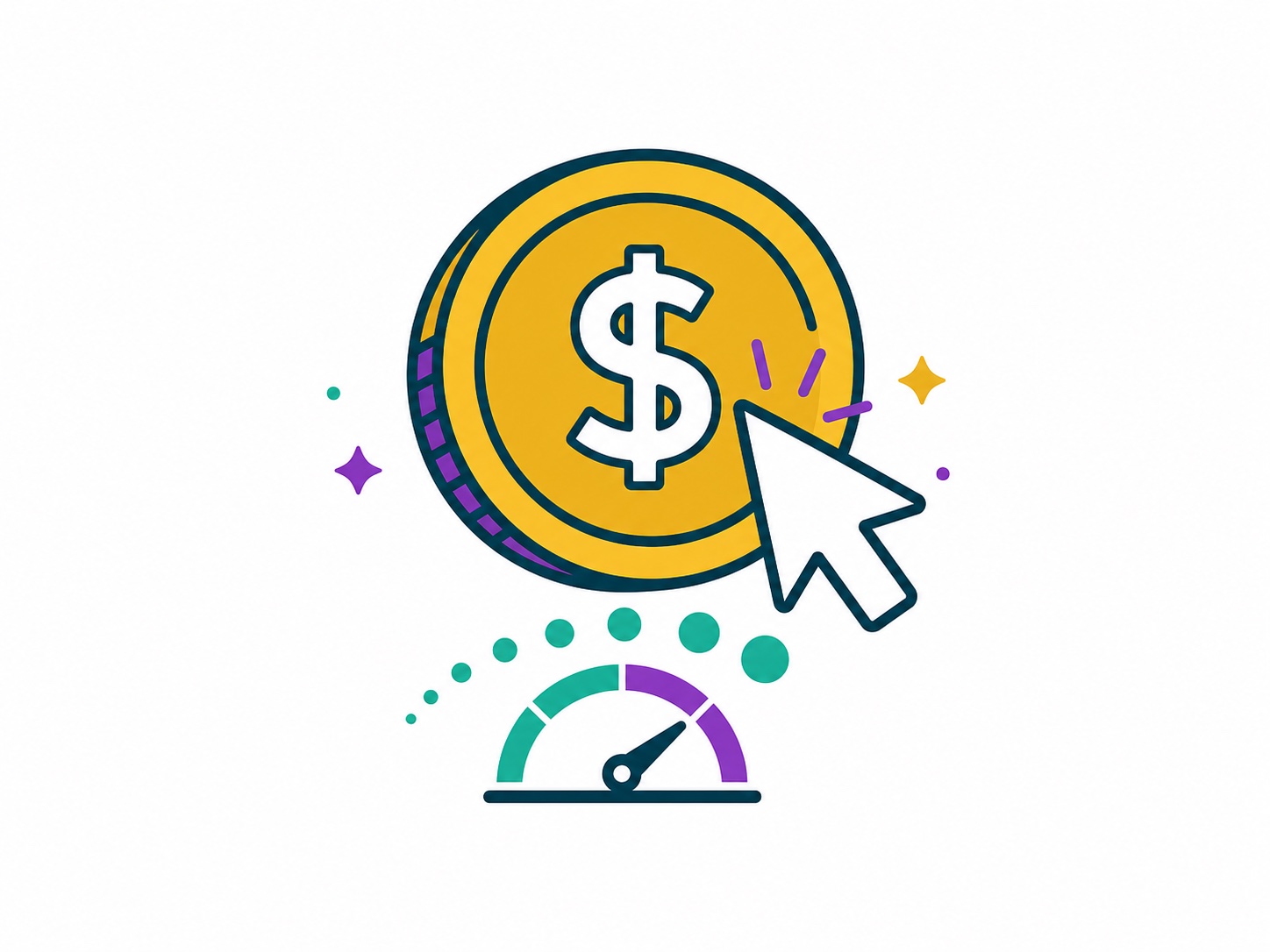 Graphic showing Amazon CPC cost ranges and click cost calculation signals for ad spend optimization